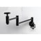 Kingston Brass Wall Mount Pot Filler Faucet, Matte Black KS8100RX - alternate 5