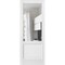 Sartodoors Slab Barn Door Panel, Lucia 1533 White Silk with Clear Glass, Sturdy Finished Doors, Pocket Close LUCIA1533S-WS-3684 - alternate 1
