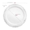 Smarty Had A Party White w/Silver Vintage Rim Round Plastic Dinnerware Set (120 Dinner Plates+120 Salad Plates), 240PK 860WHSVP-CASE - alternate 10