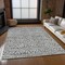 Homeroots 10' X 14' Charcoal Gray And Ivory Geometric Washable Indoor Outdoor Area Rug 583485 - alternate 6