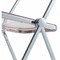 Leisuremod Lawrence Acrylic Folding Chair with Metal Frame, Rose Pink LF19PK - alternate 8