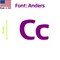 Aacc Self-Adhesive Vinyl Letter: c, Scale: 11 in. Color: Purple Font: Anders by, 12PK AACC-Anders-lc-Purple-I11x12 - alternate 1