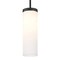 Besa Lighting Friz Stem Pendant, Opal Glossy, Black Finish, 1x9W LED 1TT-FRIZOG-LED-BK - alternate 1