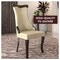 Leisuremod Novara Collection Modern Wooden Dining Chair in Off White Velvet NC20CRF - alternate 9