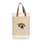 Picnic Time Family Of Brands NFL Jacksonville Jaguars - Pinot Jute 2 Bottle Insulated Wine Bag 539-02-187-154-2 - alternate 1