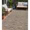 Homeroots 5' X 8' Brown Beige And Taupe Geometric Washable Indoor Outdoor Area Rug 615189 - alternate 1