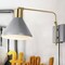 Jonathan Y Max 20.5" Swing Arm 1-Light Modern Midcentury Iron USB Charging Port LED Sconce, Grey/Brass Gold JYL1303C - alternate 10