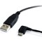 Startech.Com 3 FT USB TO LEFT ANGLE MICRO USB CABLE UUSBHAUB3LA - alternate 1