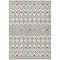 Homeroots 5' X 8' Linen Pink And Orange Geometric Washable Indoor Outdoor Area Rug 612191 - alternate 4