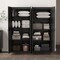 Manhattan Comfort 2-Piece Cornelia Storage Closet 1.0 and 2.0 in Black 2-23BC-BK - alternate 6