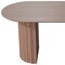Homeroots 79" Brown Solid Wood Double Pedestal Base Oval Dining Table 720467 - alternate 5