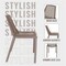 Leisuremod Acken Plastic Dining Side Chair, Taupe ACK18TP - alternate 7