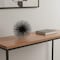 Homeroots 8" Black Iron Decorative Orb Tabletop Sculpture 480035 - alternate 3