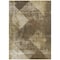 Homeroots 3' X 5' Brown And Beige Geometric Washable Indoor Outdoor Area Rug 602827 - alternate 6