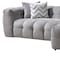 Homeroots Light Gray Boucle L Shaped Two Piece Sofa and Chaise Sectional With Toss Pillows 644521 - alternate 8