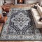 Jonathan Y Superbia Boho Medallion Border Non-Slip Machine-Washable Gray/Charcoal 5 ft. x 8 ft. Area Rug WSH502D-5 - alternate 5