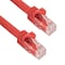 Sanoxy 0.5ft Cat6a 600 MHz UTP Snagless Ethernet Network Patch Cable, Red SNX-CBL-LDR-C6110-70HF - alternate 1