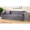 Homeroots 84" Gray Velvet Sofa And Toss Pillows 491011 - alternate 5