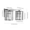 Jonathan Y Coco Prism Vintage 13.5" 2-Light Metal/Glass Classic Glam LED Vanity Light, Chrome JYL3553A - alternate 9