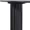 Homeroots 67" Black Solid Wood Double Pedestal Base Oval Dining Table 721142 - alternate 5