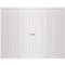 Sartodoors Sliding Closet Double Bi-fold Doors 96 x 80 inches, BASIC 9111 White, Sturdy Tracks Moldings Trims BASIC9111DBF-SKIN-96 - alternate 1