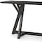 Homeroots 54" Brown Solid Wood Trestle Console Table 605653 - alternate 4