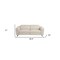 Homeroots 83" Beige Italian Leather USB Reclining Sofa With Silver Legs 482208 - alternate 5