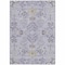 Homeroots 9' X 12' Lavender Purple And Gray Floral Washable Indoor Outdoor Area Rug 605483 - alternate 7