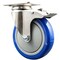Service Caster 5 Inch 316SS Blue Polyurethane Swivel Top Plate Caster with Total Lock Brake SCC-SS316TTL20S514-PPUB-BLUE - alternate 1