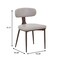 Leisuremod Dilenny Faux Leather Dining Chair - Modern Padded Side Chair with Steel Legs DC49LGR - alternate 3