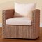 Bali & Pari Rhinos Bohemian Light Brown Seagrass Tuxedo Arm Chair 256-13849-ZORO - alternate 7