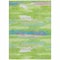 Homeroots 9' X 12' Lime Green And Sky Blue Abstract Washable Indoor Outdoor Area Rug 612519 - alternate 8
