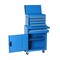 Homeroots Set of Two Blue Multi-Tier Steel Rolling Cabinet With Lid, 2PK 714585 - alternate 3