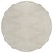 Homeroots 8' Beige And Ivory Round Geometric Washable Indoor Outdoor Area Rug 598528 - alternate 5
