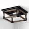 Jonathan Y Cheshire 13" 2-Light Iron Rustic Farmhouse LED Flush Mount, Brown/Black JYL7480A - alternate 7