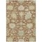 Homeroots 3' X 5' Copper Green And Ivory Floral Washable Indoor Outdoor Area Rug 605217 - alternate 6