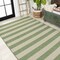 Jonathan Y Negril Two-Tone Wide Stripe Green/Cream 5 ft. x 8 ft. Indoor/Outdoor Area Rug SMB203D-5 - alternate 7