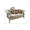 Homeroots 73in Bone Velvet Loveseat and Toss Pillows 515701 - alternate 6