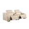 Homeroots 89in Cream and Silver Italian Leather Power Reclining Loveseat With Storage 720523 - alternate 8