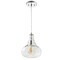 Jonathan Y Ferano 9" Adjustable Metal/Glass LED Pendant, Chrome JYL3519A - alternate 9