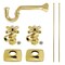 Kingston Brass Plumbing Sink Trim Kit with P-Trap, Polished Brass KPK110P2 - alternate 1