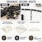 Kable Kontrol Adhesive Cable Tie Mounts, 3/4" Sq, Natural Nylon, PK100 CT283 - alternate 6