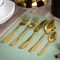 Megachef Gibbous 20 Piece Flatware Utensil Set, Stainless Steel Service for 4 in in Gold MCFW-GIBBOUS-GOLD - alternate 5
