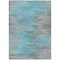 Homeroots 9' X 12' Teal Blue Charcoal And Gray Abstract Washable Indoor Outdoor Area Rug 587186 - alternate 6