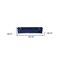 Homeroots 97" Blue Velvet Sofa With Gold Legs 480927 - alternate 5