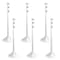 Mr. Chain White Reflective Light Duty Stanchion (6-Pack) 91546-6 - alternate 1