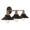 Jonathan Y July 26.5" 3-Light Industrial Farmhouse Metal Vanity Light, Oil Rubbed Bronze/Brass Gold JYL7428C - alternate 7
