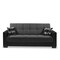 Homeroots 87" Dark Gray And Black Chenille Sleeper Sofa And Toss Pillows With Brown Legs 607091 - alternate 8