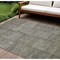Homeroots 9' X 12' Taupe Brown And Beige Patchwork Washable Indoor Outdoor Area Rug 581627 - alternate 1
