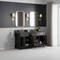 James Martin Vanities Brookfield 72 in. Double Vanity, Black Onyx w/ 3 CM Parisien Bleu Silestone Top 547-V72-BKO-FPBL - alternate 5